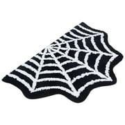 Herrnalise Halloween Bat Spider Web Pumpkin Bath Mat - Rugs Decor - Bats Bathroom Rug Decoration Room Decorations Spooky Witch Home Cute Mats for Kitchen Bedroom Family Decor